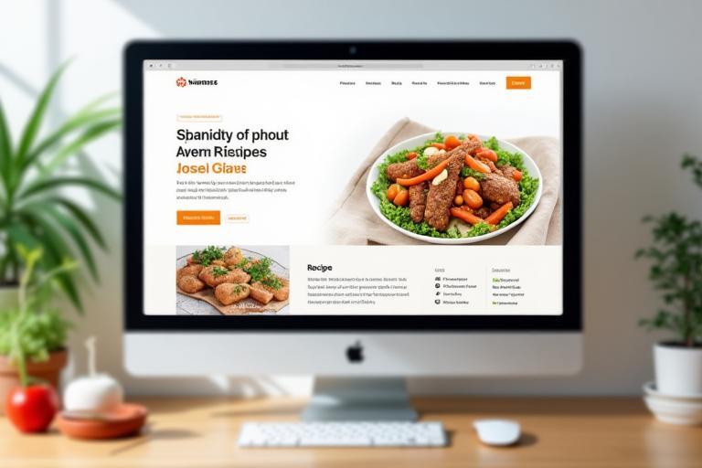 Capture d'écran d'une plateforme d'éducation culinaire en ligne moderne et interactive.